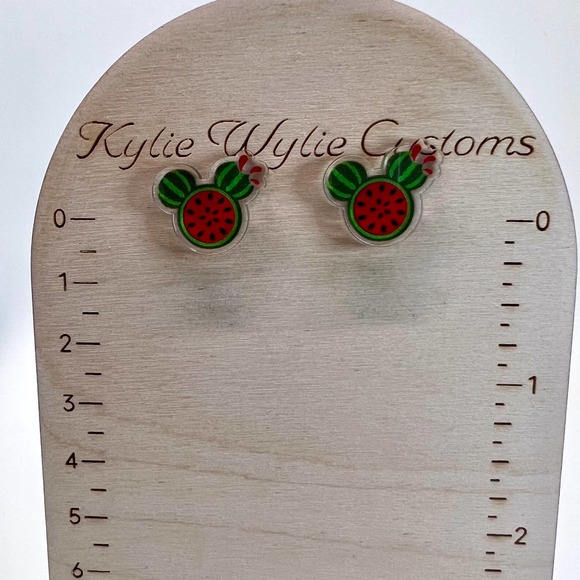 Mini Mickey Watermelon Earrings - Stud Earrings - Disney Inspired Earrings - Picture 8 of 8